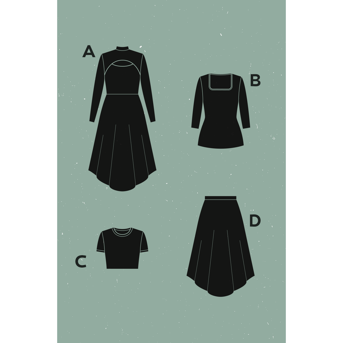 Orage Dress, Top + Skirt Pattern