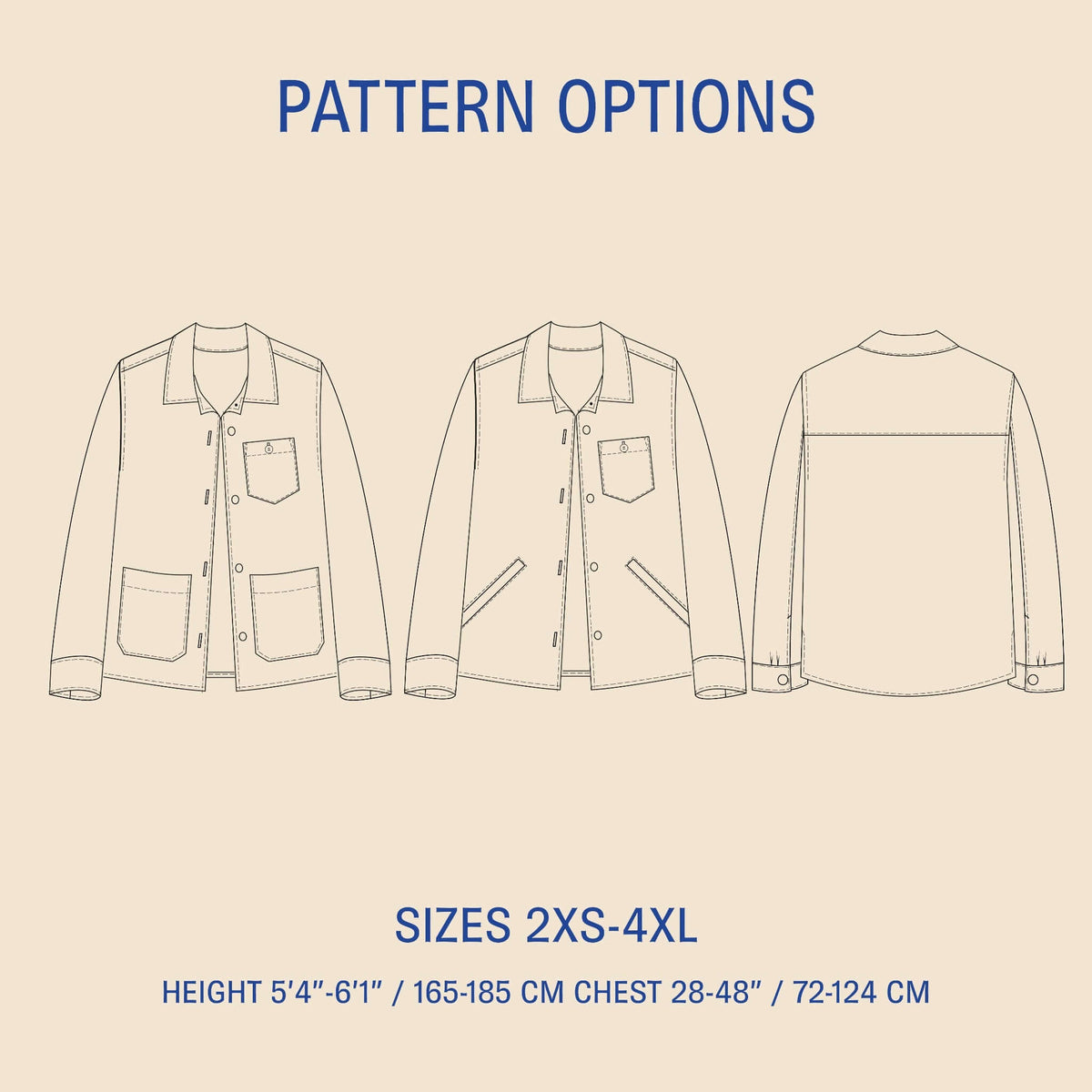 Overshirt sewing pattern Wardrobe By Me