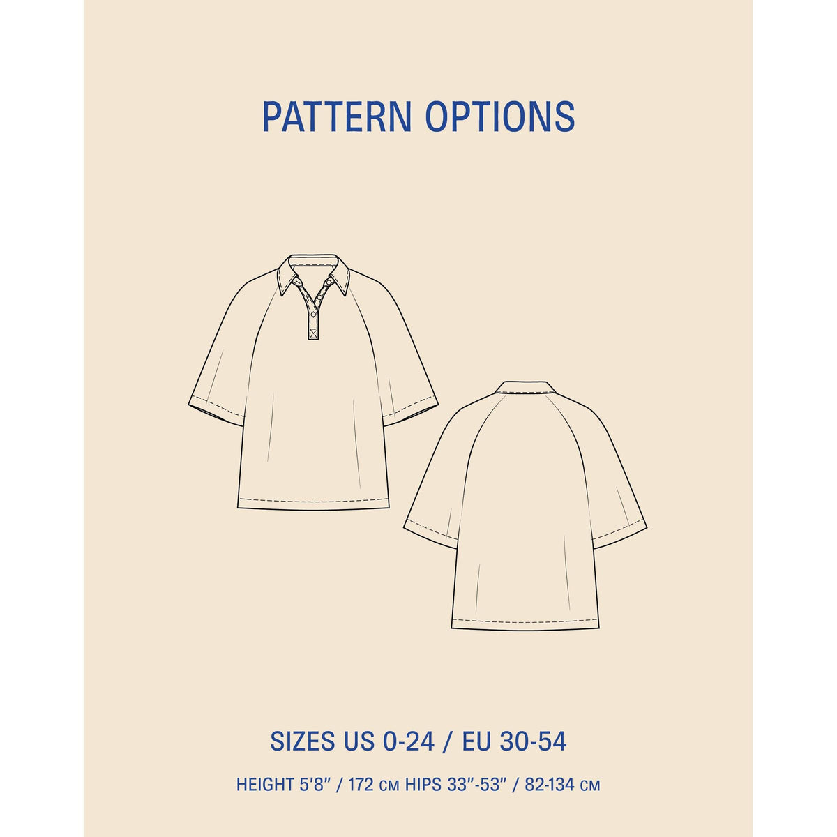 Womens' Rugby Shirt sewing pattern
