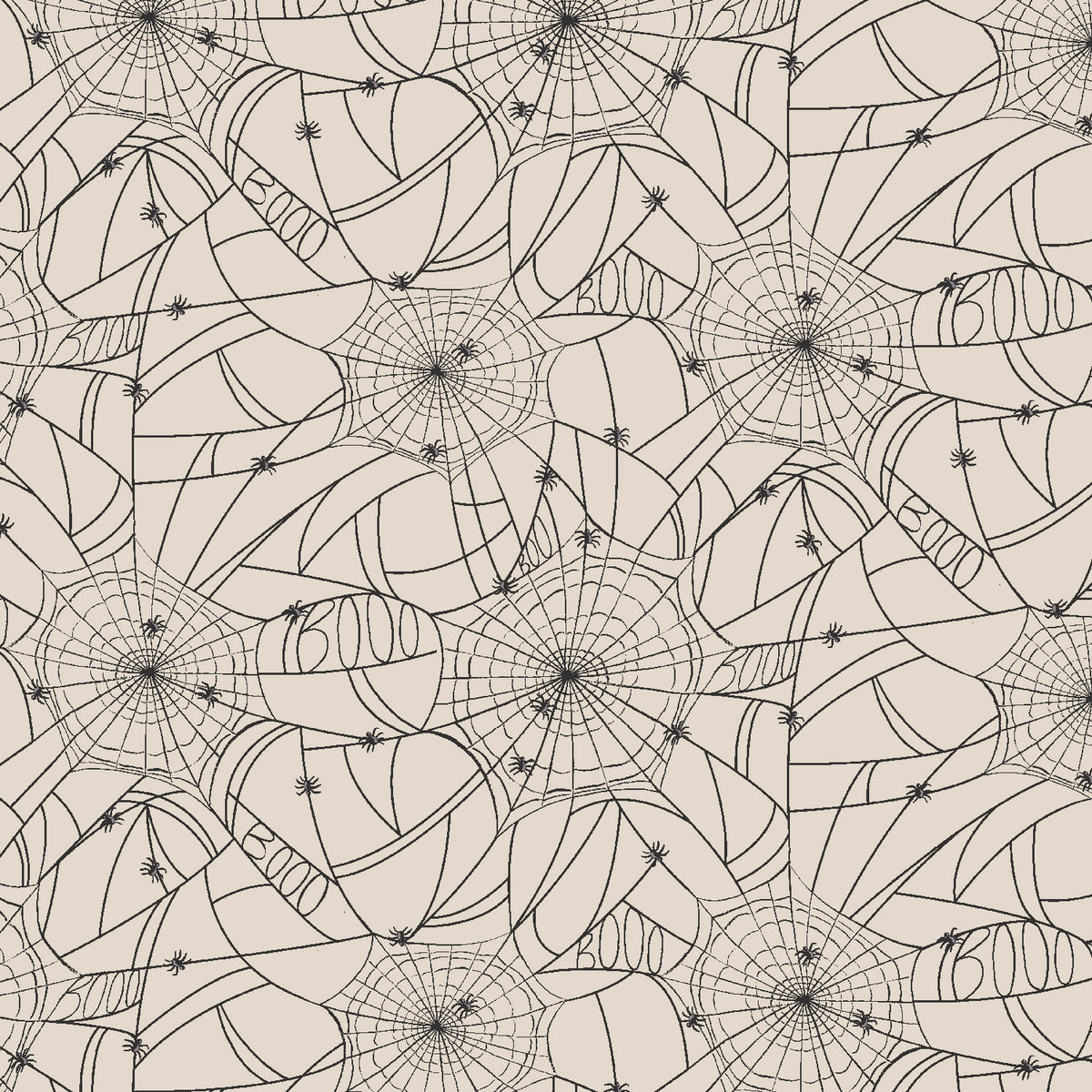 Cotton + Steel-Spider Webs Cream-fabric-gather here online