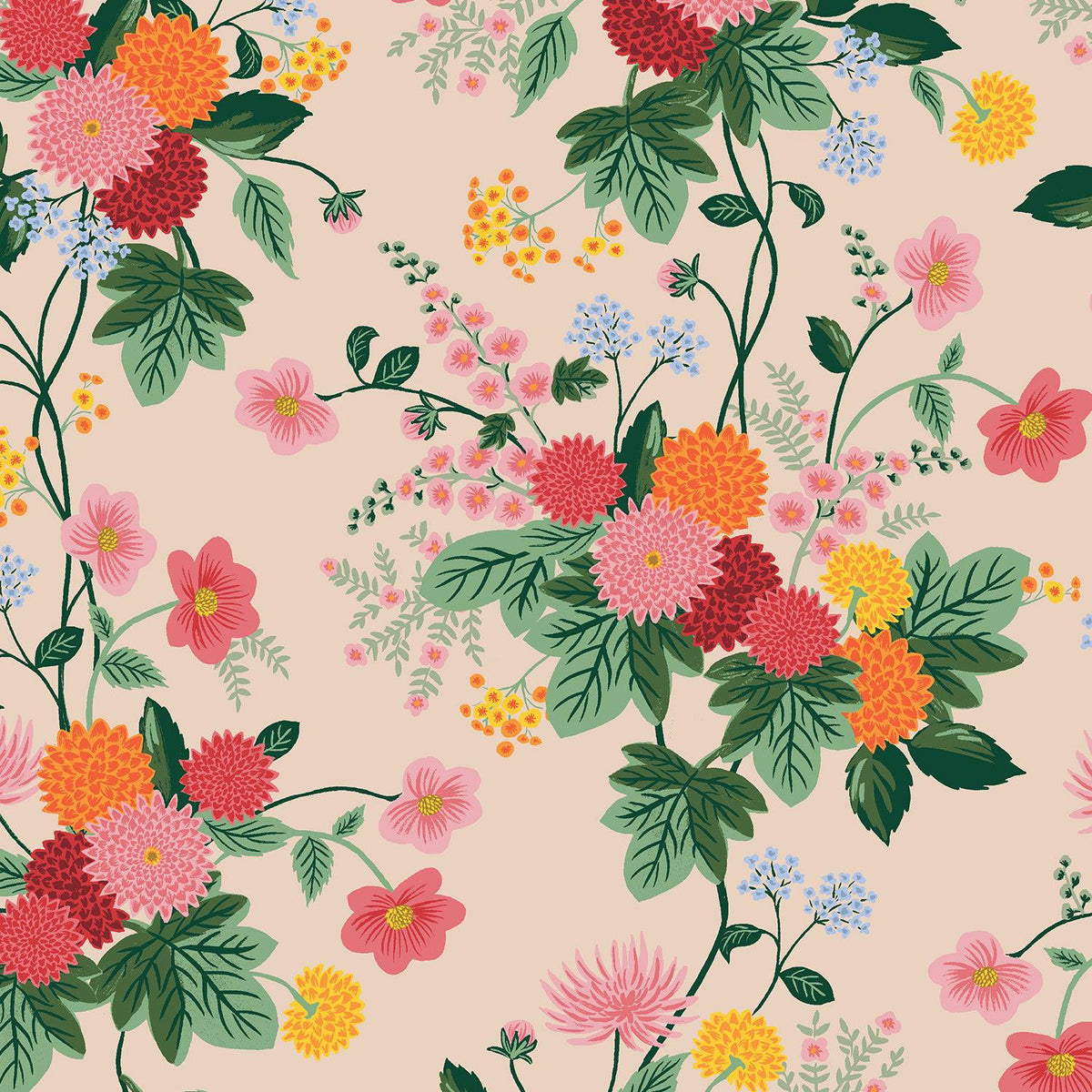 Cotton + Steel-Dahlia Blush Rayon-fabric-gather here online
