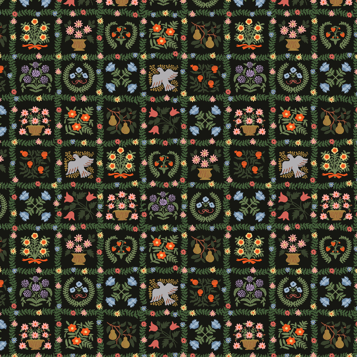 Cotton + Steel-Garden Album Black-fabric-gather here online