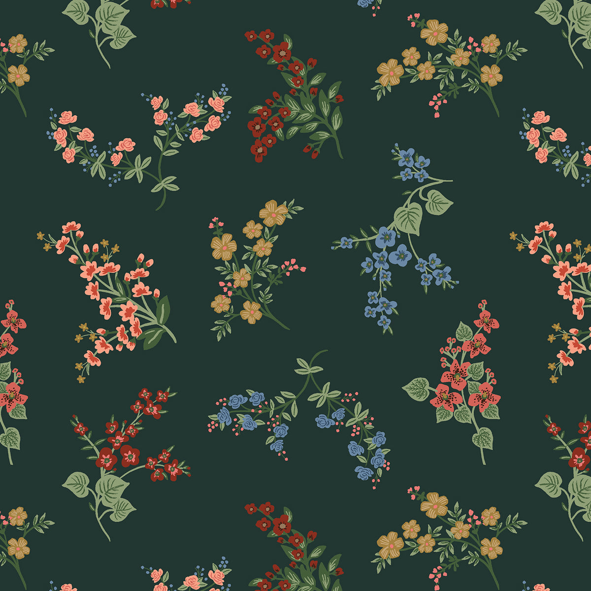 Cotton + Steel-Amelia Evergreen-fabric-gather here online