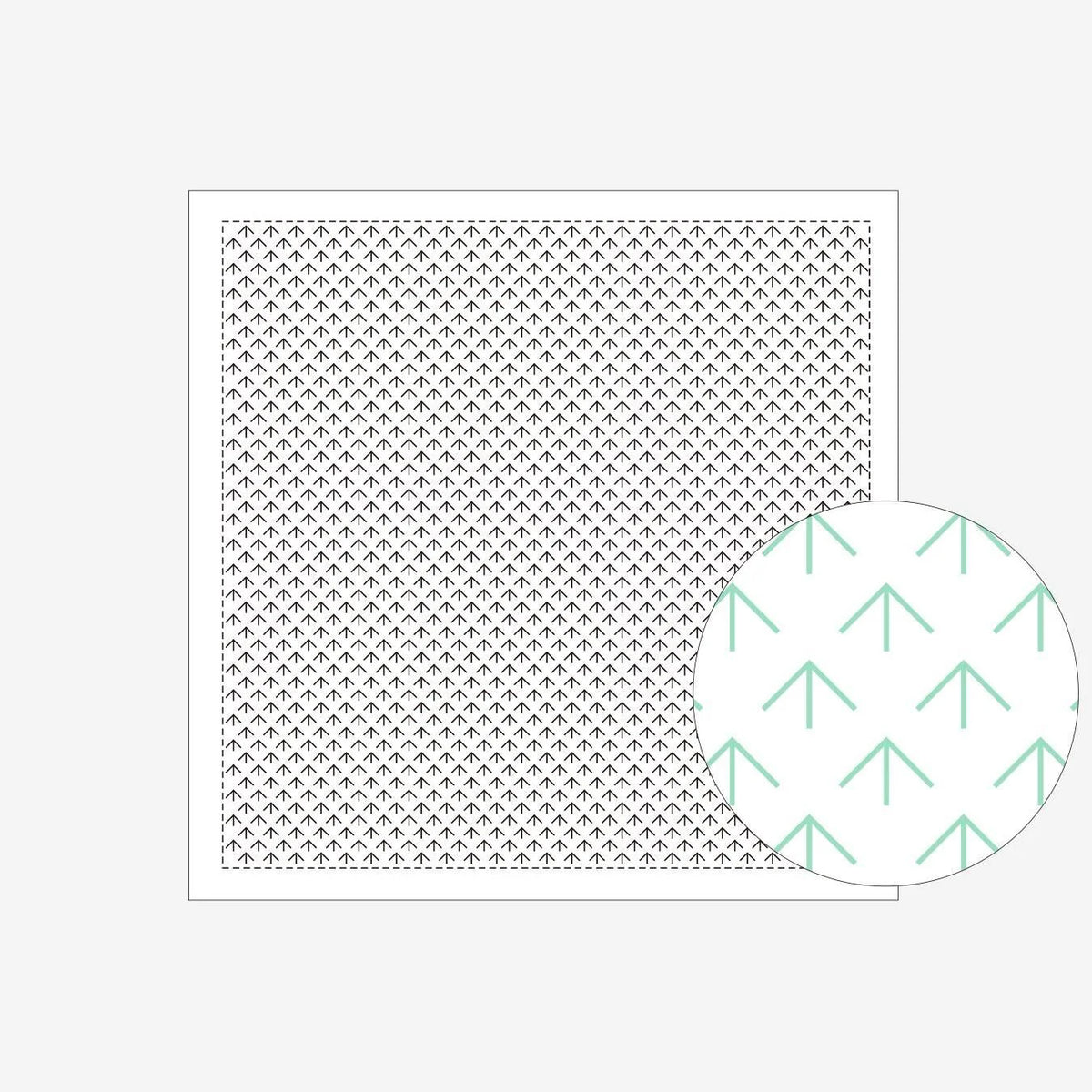 Daruma-Sashiko Sampler - White-embroidery kit-1108: Bamboo Stitch-gather here online