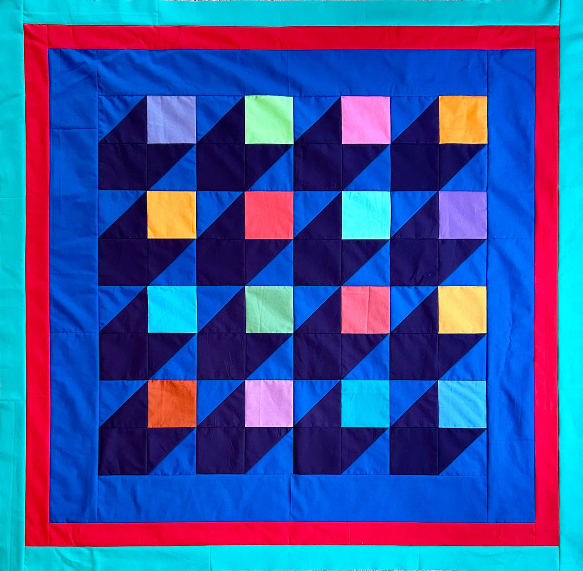 gather here classes-Squares and Shadows Quilt Top - 3 sessions-class-gather here online