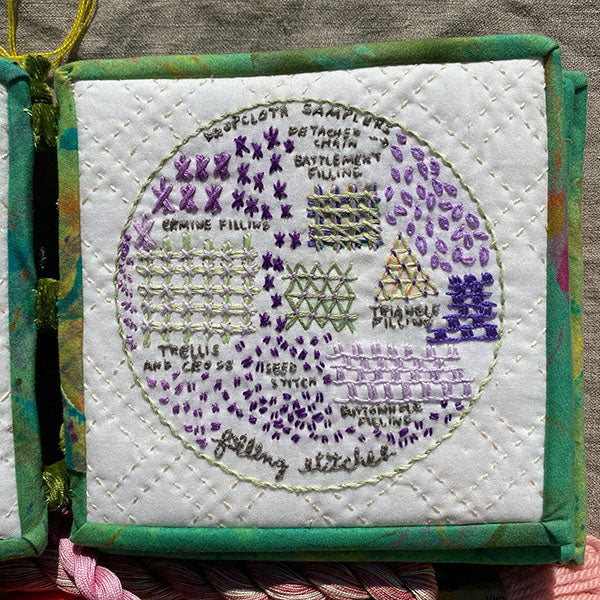 gather here classes-Embroidery Club: Dropcloth Samplers - four sessions-class-gather here online