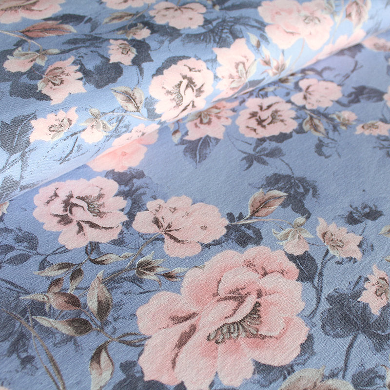 Stoffonkel-Tencel Jersey - Pastel Flower-fabric-gather here online