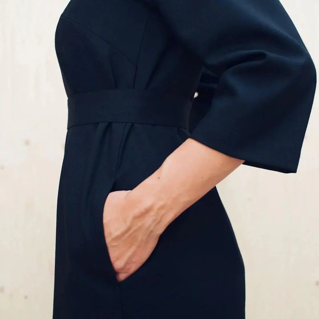 Assembly Line-V-neck Dress Pattern-sewing pattern-gather here online