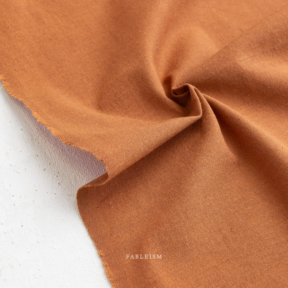 Fableism Supply Co-REMNANT: Watercolor Wovens, Maple 30% OFF 1.19 yds-fabric remnant-gather here online