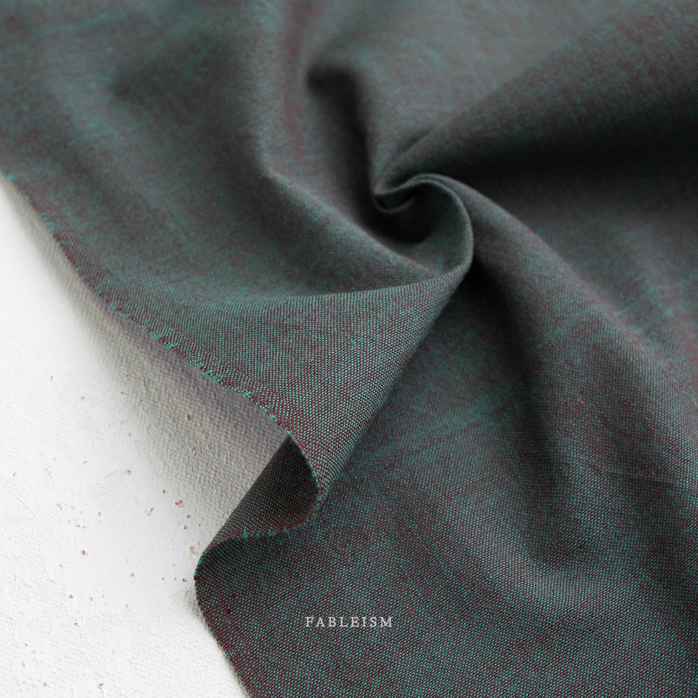Fableism Supply Co-Watercolor Wovens-fabric-Peacock-gather here online