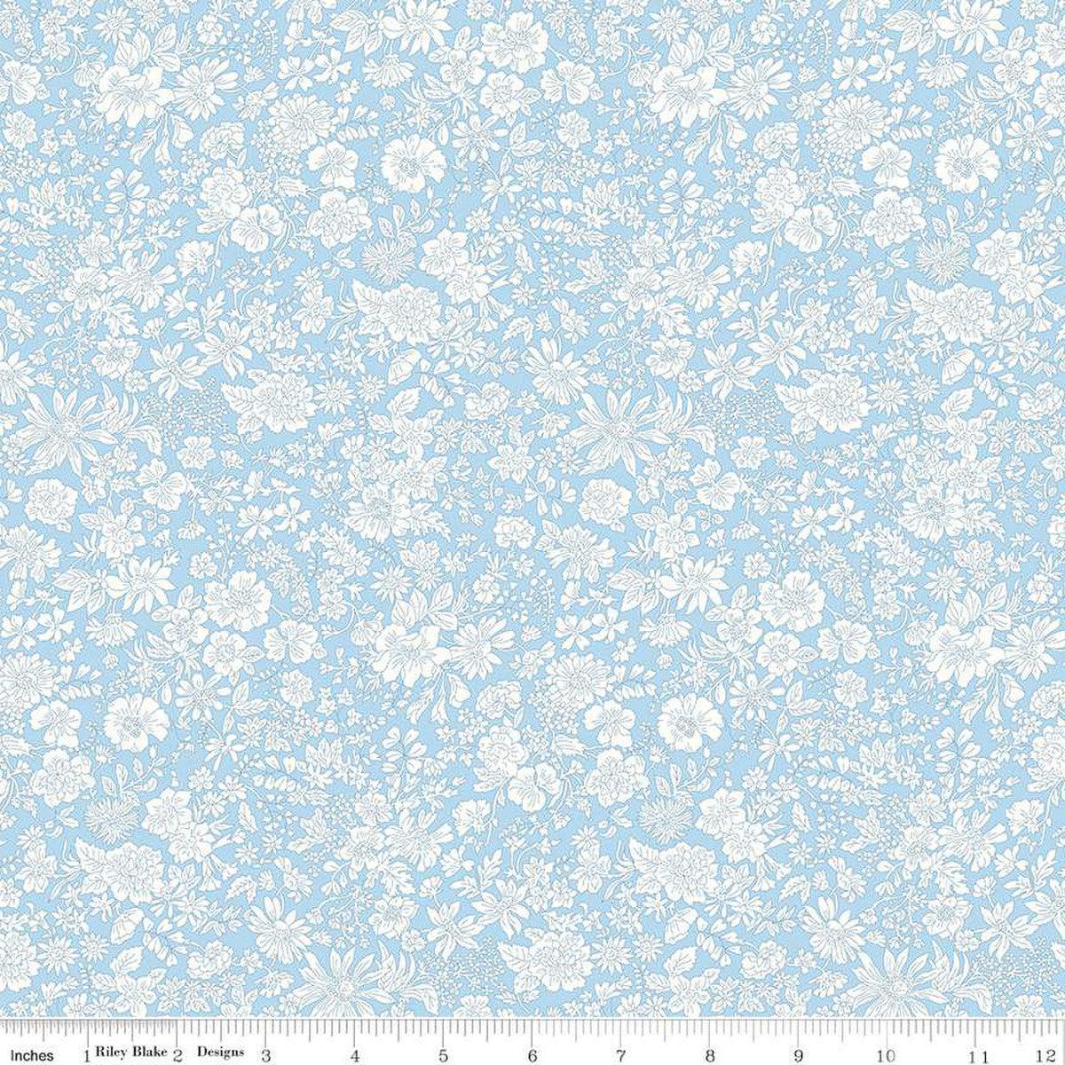 Liberty Fabrics-Emily Belle Blue Sky-fabric-gather here online