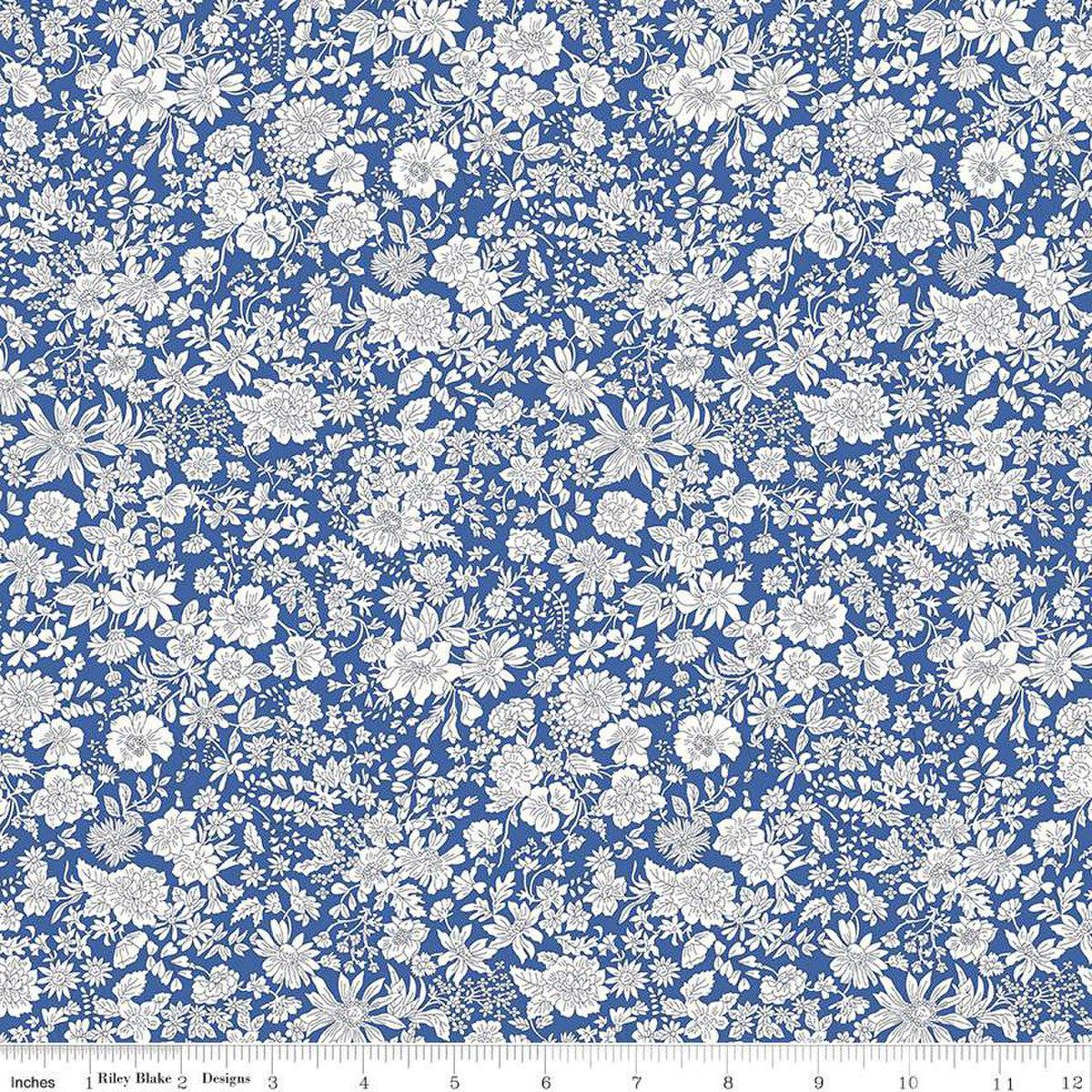 Liberty Fabrics-Emily Belle Cobalt-fabric-gather here online