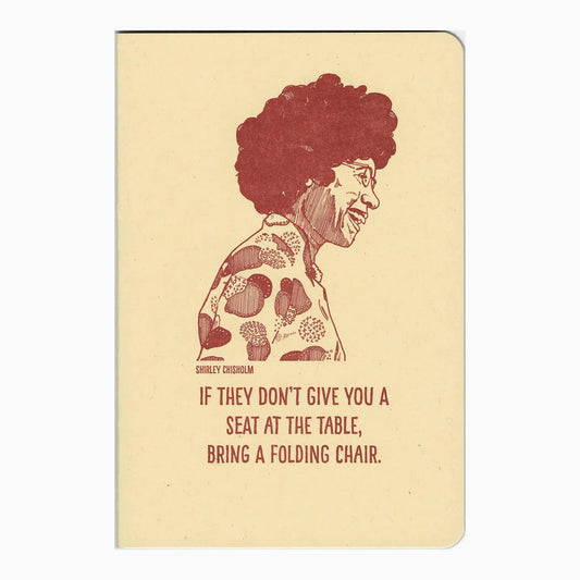 Blackbird Letterpress-Shirley Chisholm Letterpress Journal-book-gather here online