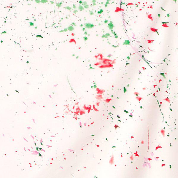 Kokka-Colorful Flowers Bloom Pale Pink, on 80% Cotton / 20% Silk Voile-fabric-gather here online