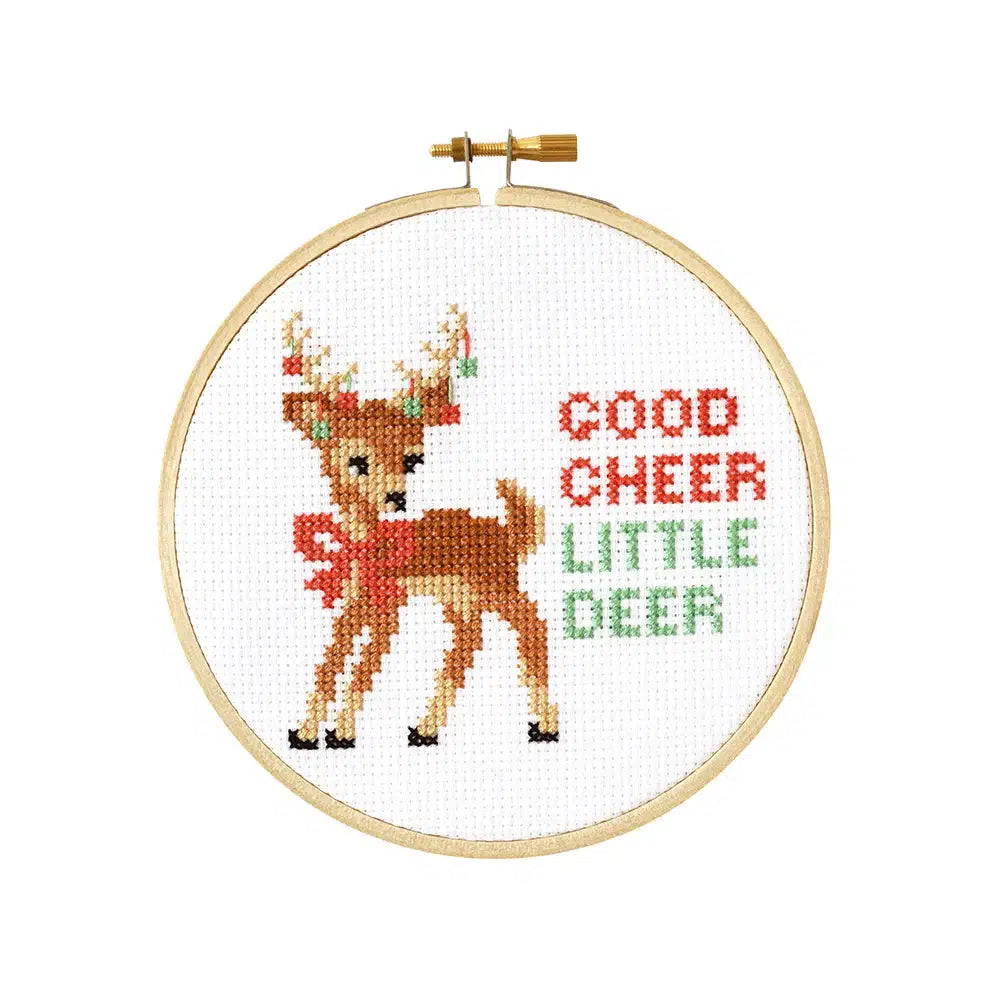 The Stranded Stitch-Good Cheer DIY Cross Stitch Kit-xstitch kit-gather here online