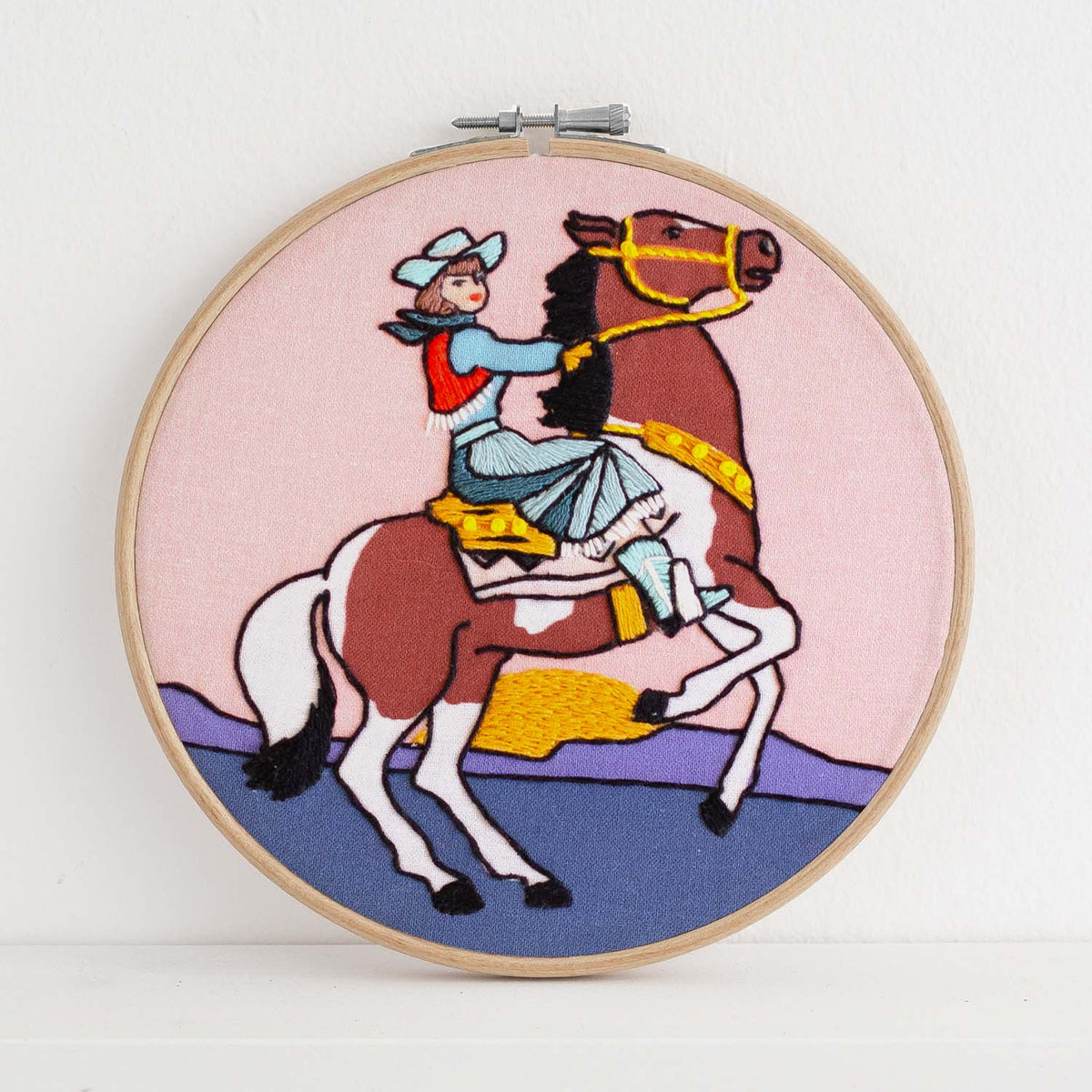Antiquaria-Cowgirl 6" Embroidery Kit-embroidery kit-gather here online