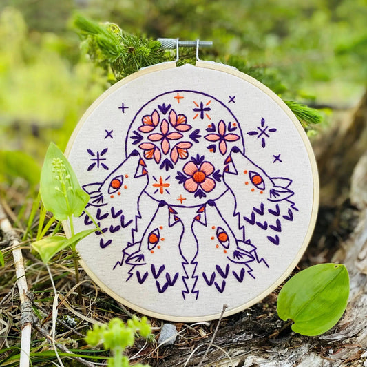 Hook, Line & Tinker-Folk Wolves Embroidery Kit-embroidery kit-gather here online
