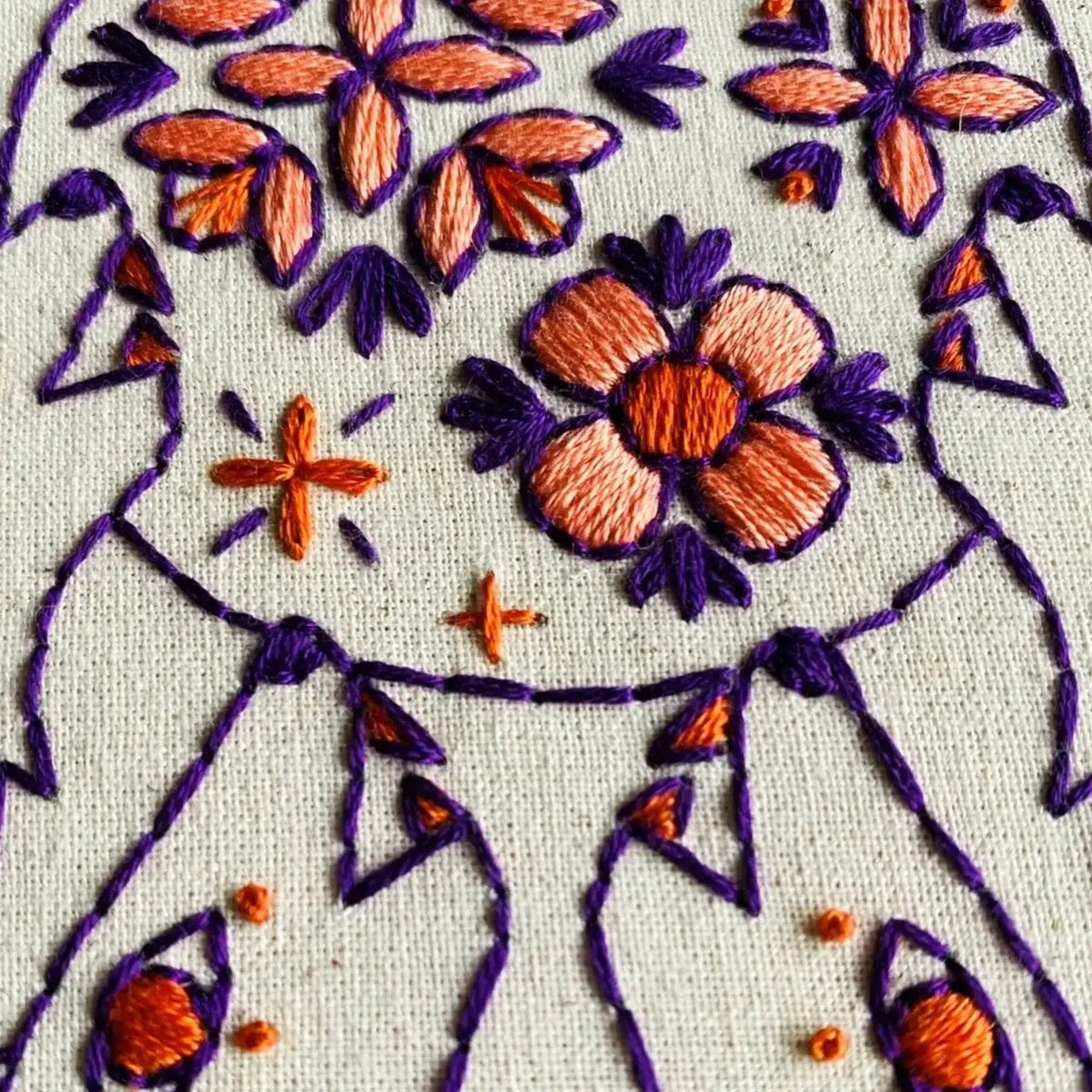 Hook, Line & Tinker-Folk Wolves Embroidery Kit-embroidery kit-gather here online