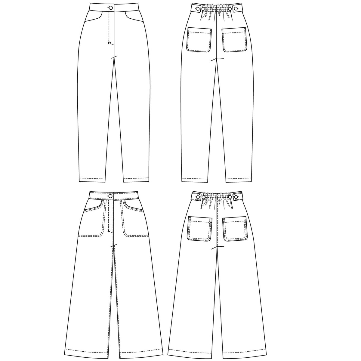 Named Clothing-Aina Trousers & Culottes Pattern-sewing pattern-gather here online