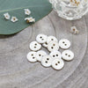 Atelier Brunette - 10mm Halo Button (each) - 01 Off White - gatherhereonline.sbs