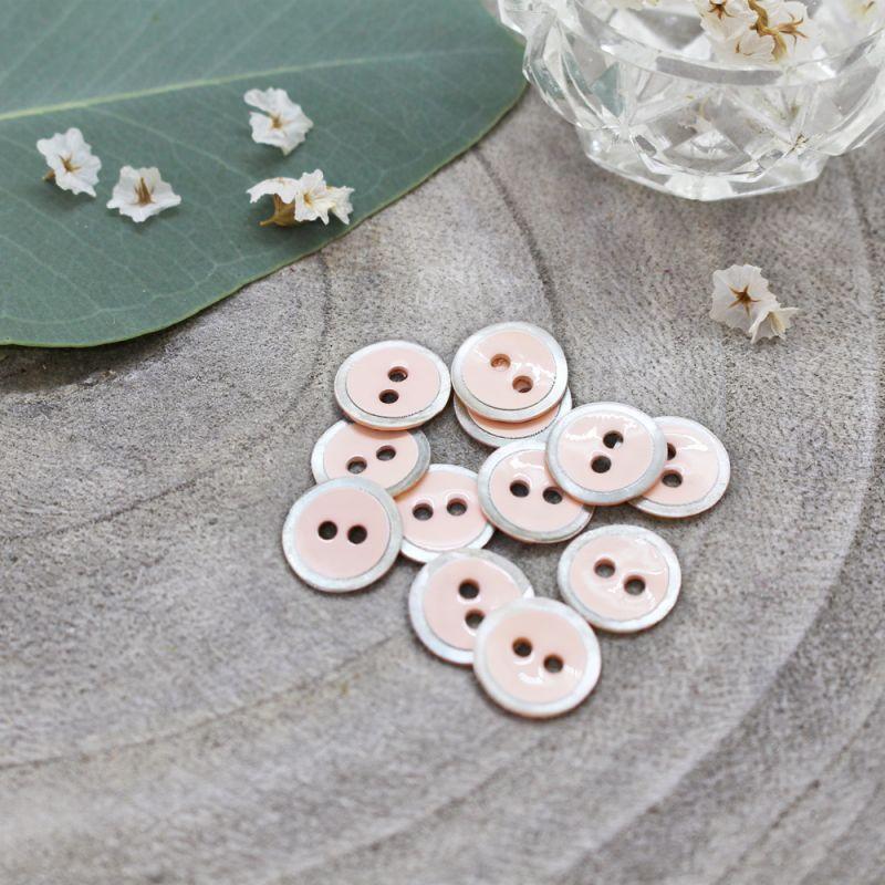 Atelier Brunette - 10mm Halo Button (each) - 02 Powder - gatherhereonline.sbs