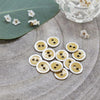 Atelier Brunette - 10mm Halo Button (each) - 03 Mustard - gatherhereonline.sbs