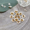 Atelier Brunette - 10mm Halo Button (each) - 04 Ochre - gatherhereonline.sbs