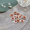 Atelier Brunette - 10mm Halo Button (each) - 05 Chestnut - gatherhereonline.sbs