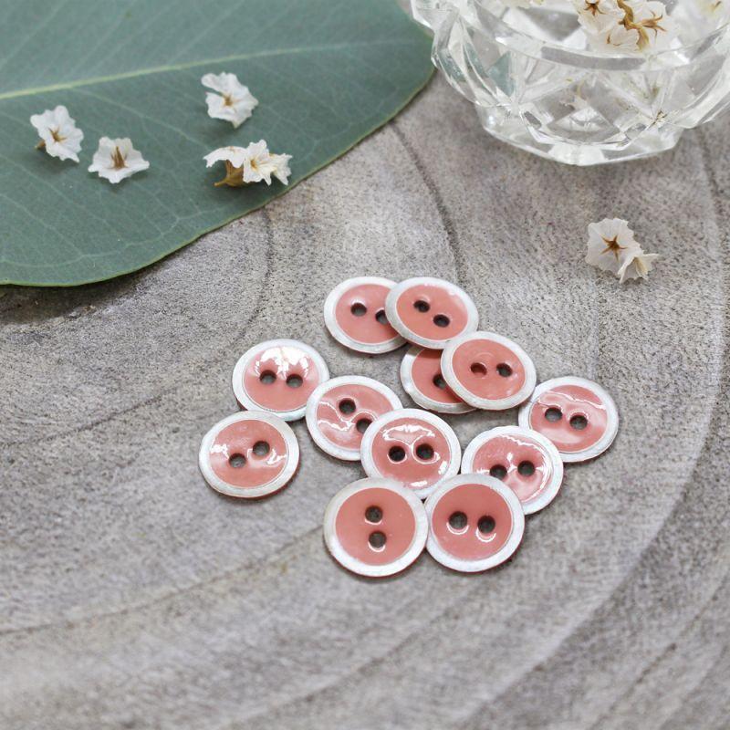 Atelier Brunette - 10mm Halo Button (each) - 06 Melba - gatherhereonline.sbs