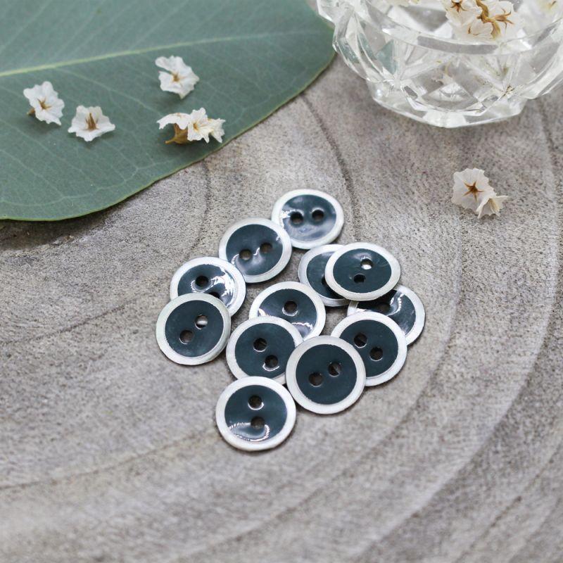 Atelier Brunette - 10mm Halo Button (each) - 14 Forest - gatherhereonline.sbs