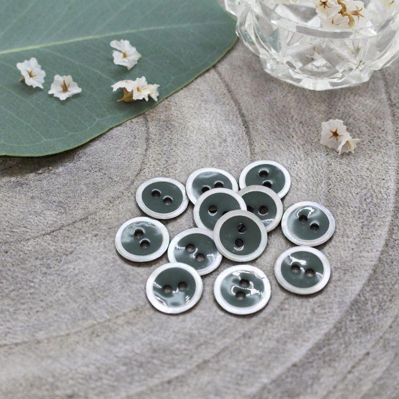 Atelier Brunette - 10mm Halo Button (each) - 15 Cedar - gatherhereonline.sbs