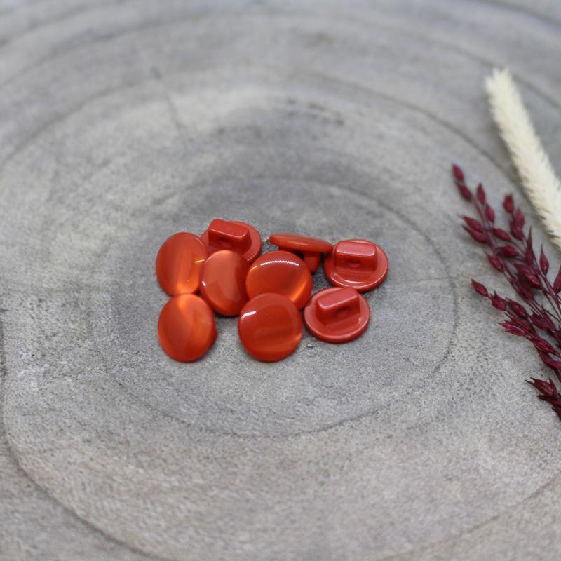 Atelier Brunette - 10mm Swing Button (each) - 07 Tangerine - gatherhereonline.sbs