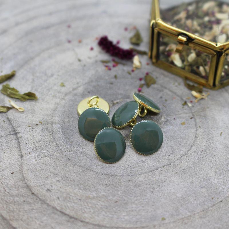 Atelier Brunette - 12mm Gem Button (each) - Cedar - gatherhereonline.sbs