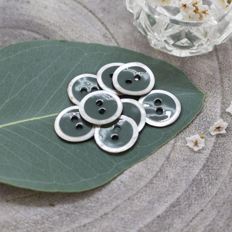 Atelier Brunette - 14mm Halo Button (each) - Cedar - gatherhereonline.sbs