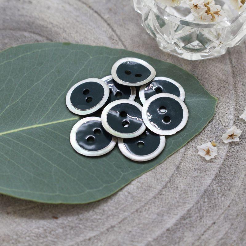 Atelier Brunette - 14mm Halo Button (each) - Forest - gatherhereonline.sbs