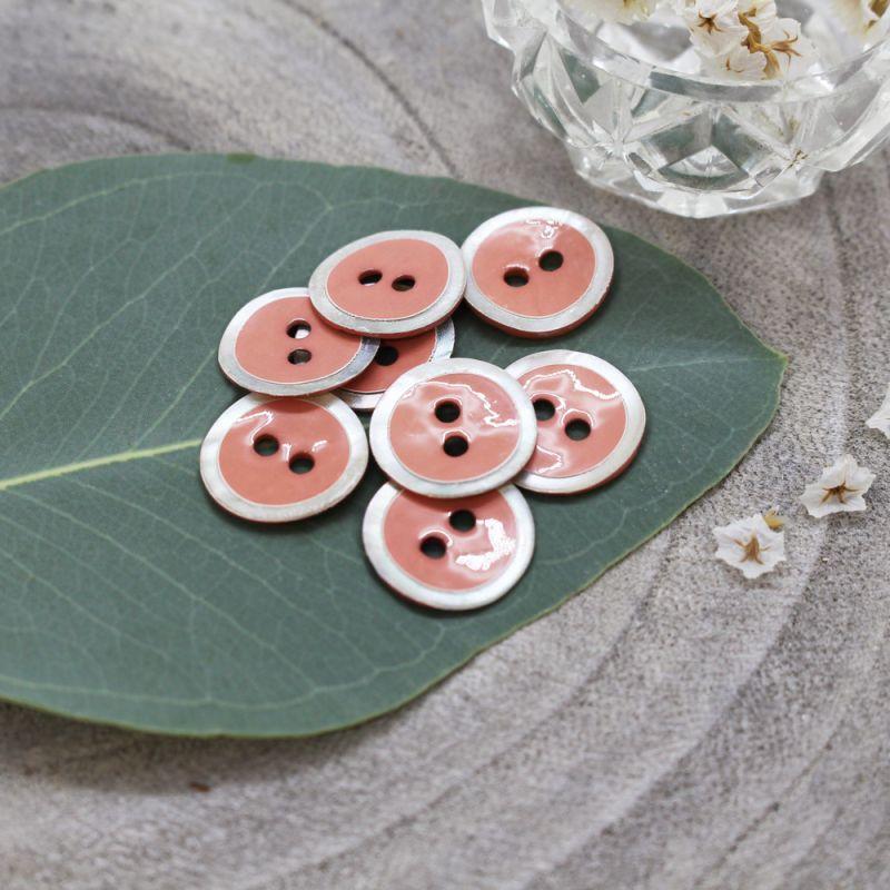 Atelier Brunette - 14mm Halo Button (each) - Melba - gatherhereonline.sbs