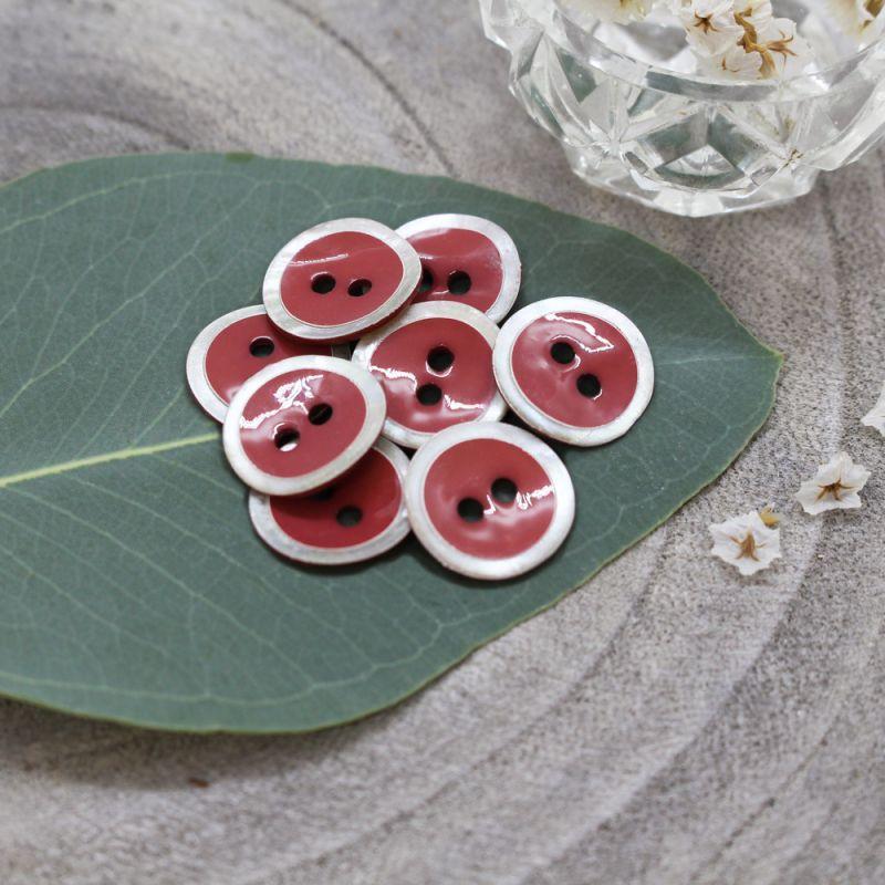 Atelier Brunette - 14mm Halo Button (each) - Terracotta - gatherhereonline.sbs