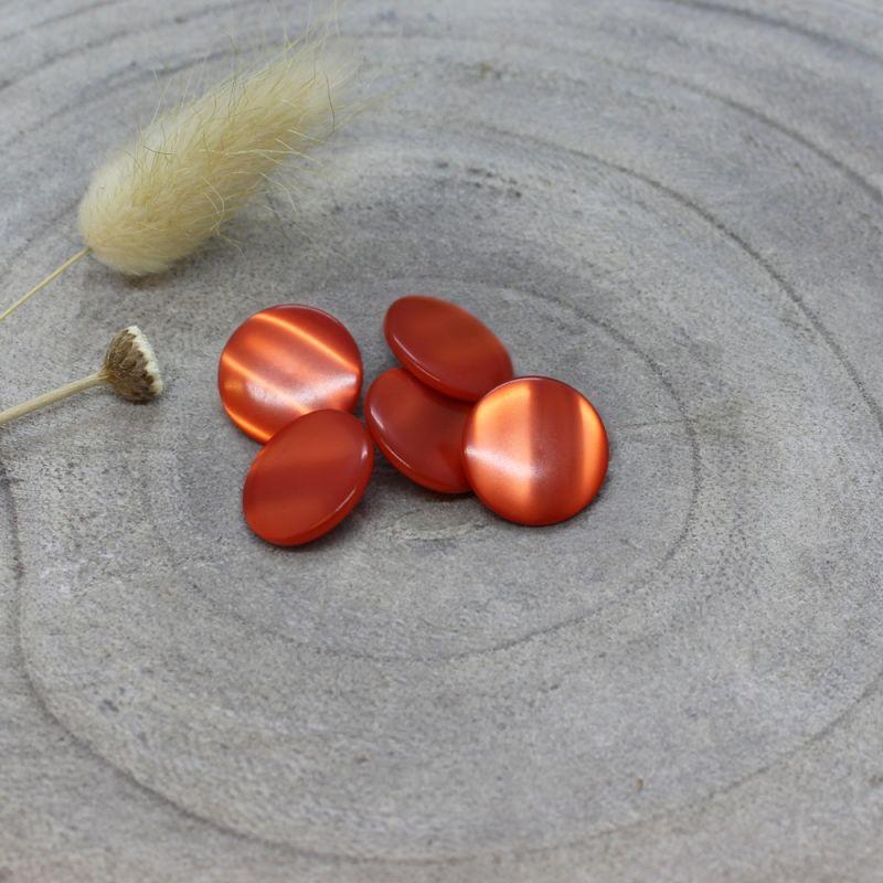 Atelier Brunette - 15mm Swing Button (each) - 07 Tangerine - gatherhereonline.sbs