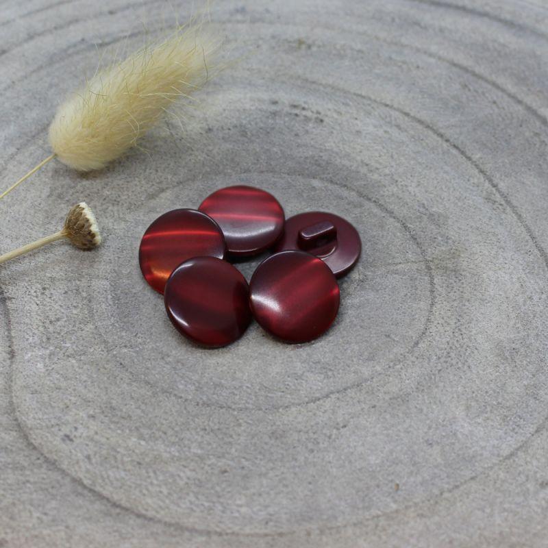 Atelier Brunette - 15mm Swing Button (each) - 09 Amarante - gatherhereonline.sbs
