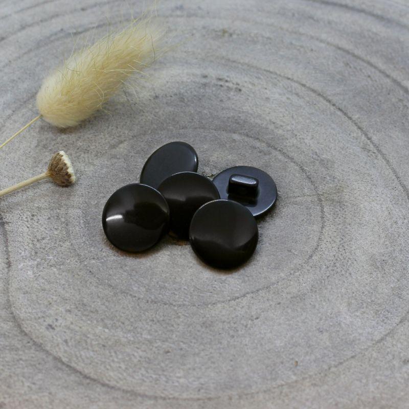 Atelier Brunette - 15mm Swing Button (each) - 12 Black - gatherhereonline.sbs