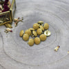 Atelier Brunette - 9mm Gem Buttons (each) - 03 Mustard - gatherhereonline.sbs