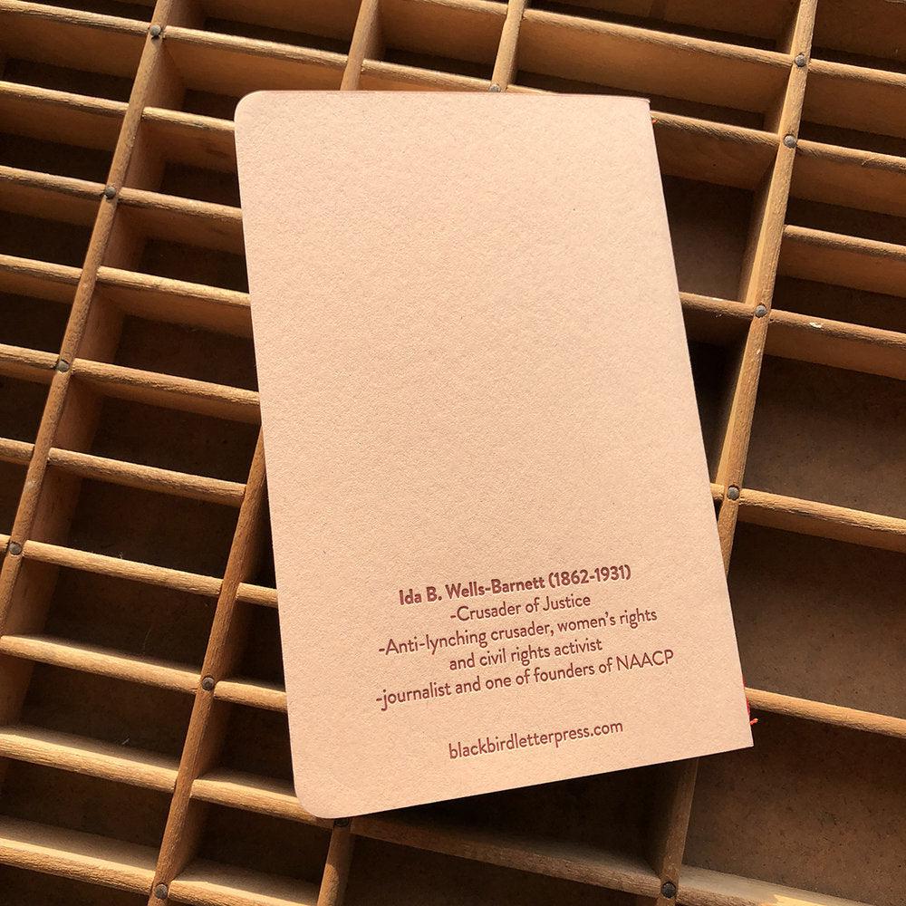 Blackbird Letterpress-Ida B. Wells Barnett Letterpress Journal-book-gather here online