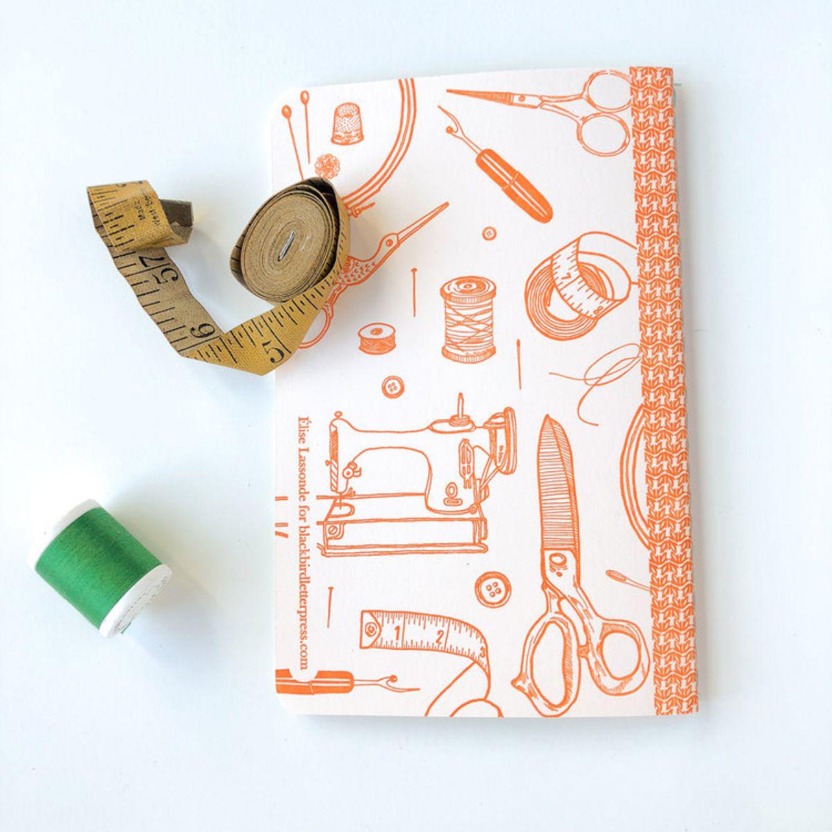 Blackbird Letterpress-Sewing Letterpress Journal-book-gather here online