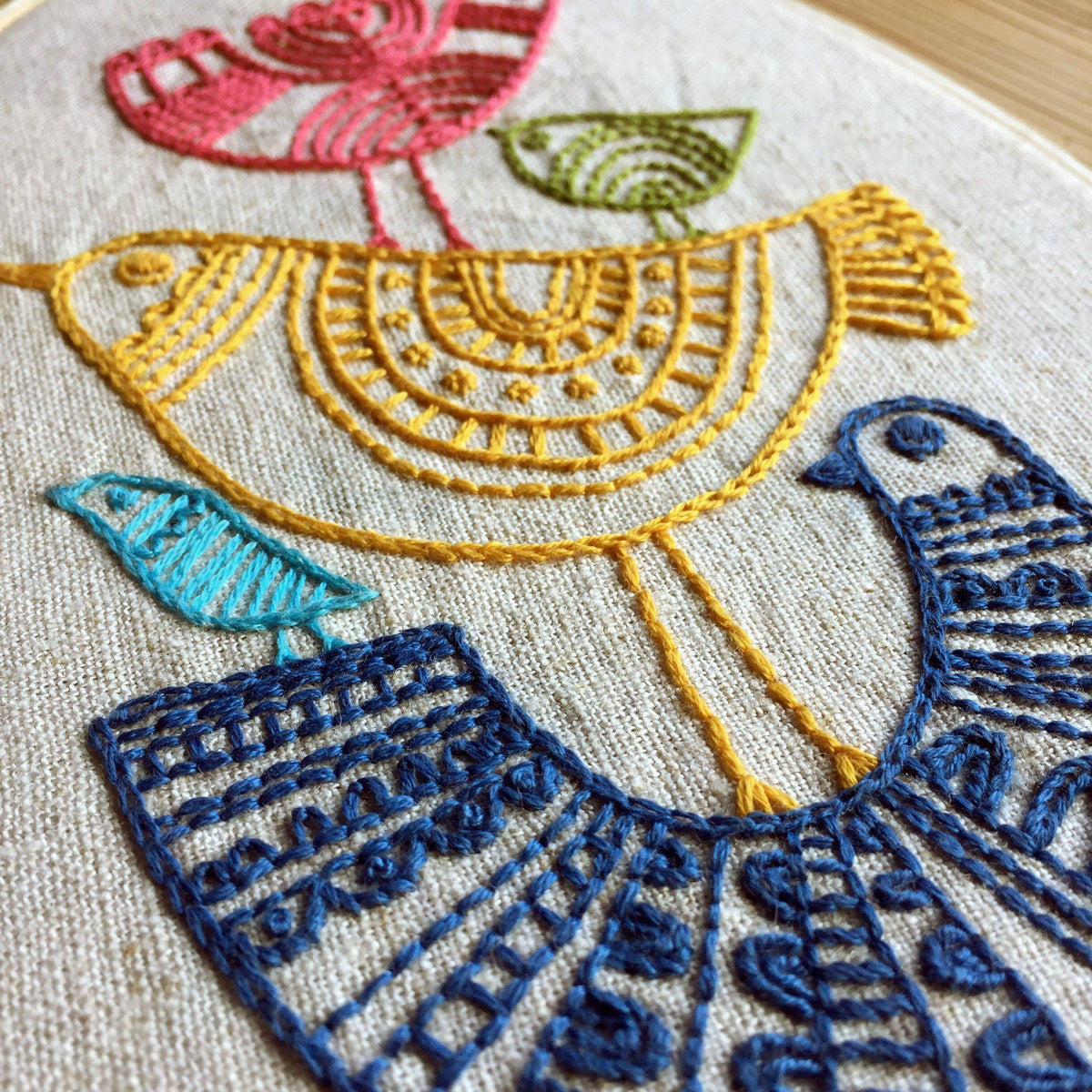 Budgiegoods-Birds Embroidery Kit-embroidery kit-gather here online