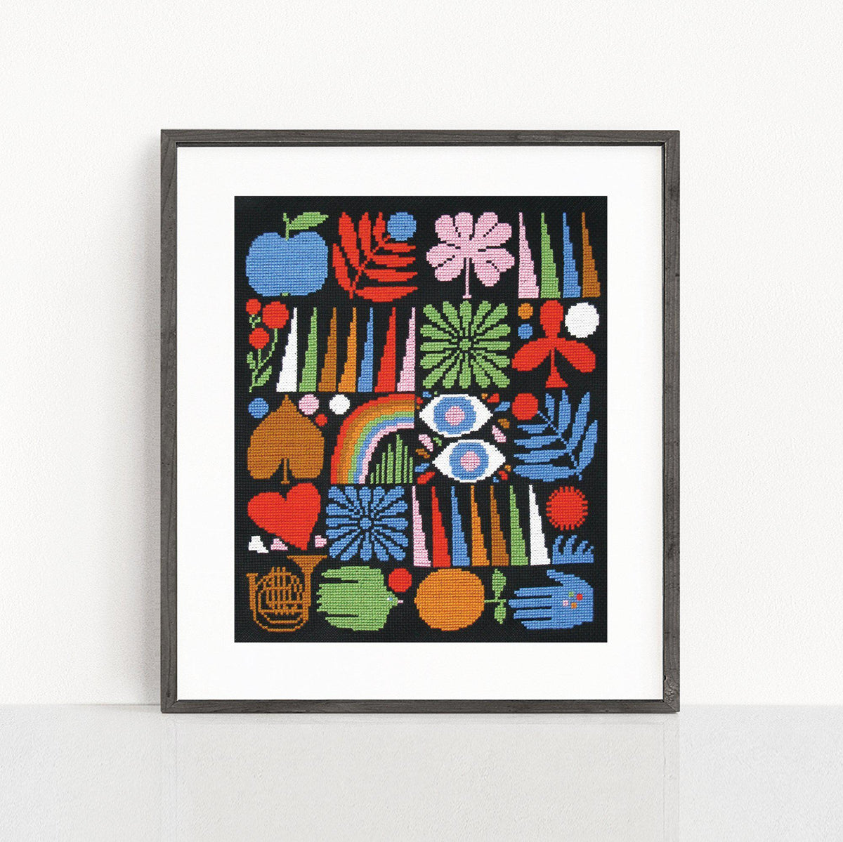 budgiegoods-Joyful Grid Cross Stitch Kit-xstitch kit-gather here online