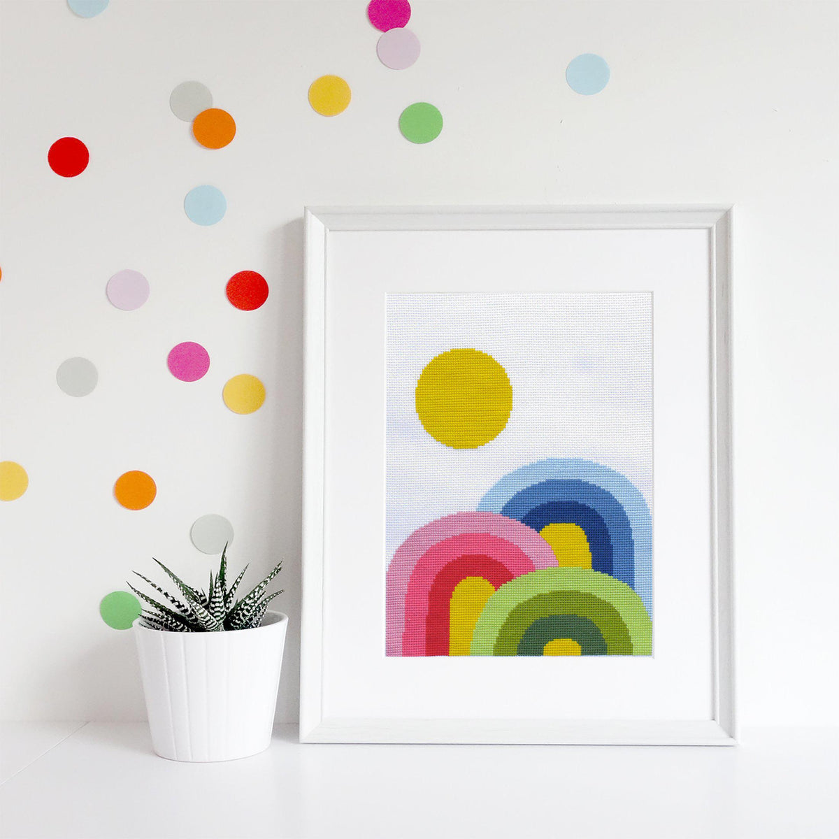 budgiegoods-Rainbow Trifecta Cross Stitch-xstitch kit-gather here online