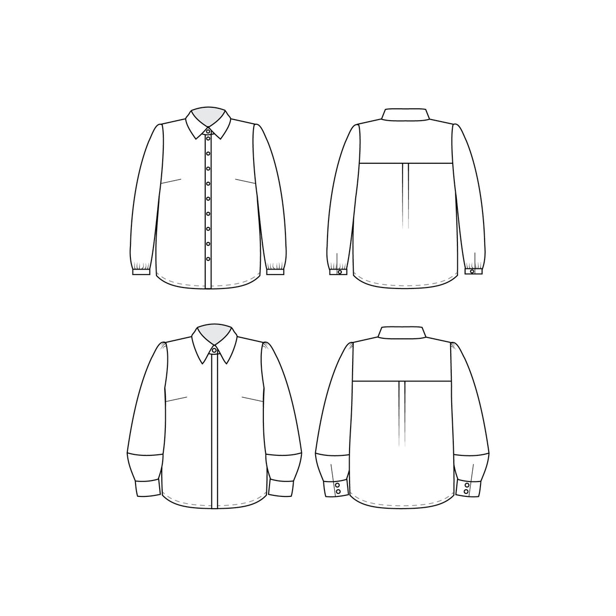 Cashmerette Sewing Patterns-Vernon Shirt Pattern-sewing pattern-gather here online