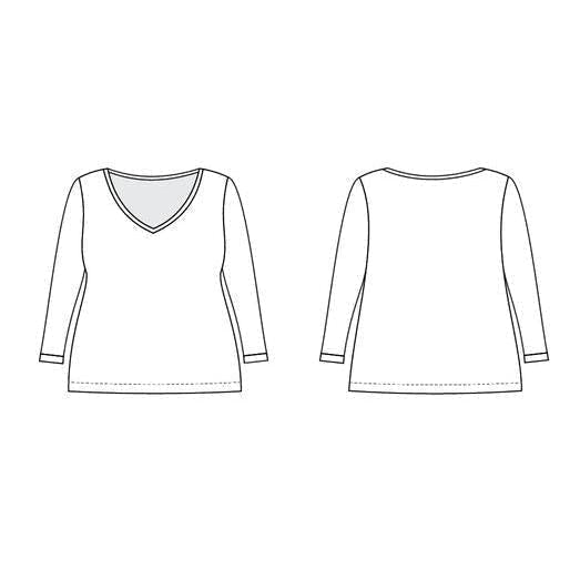 Cashmerette Sewing Patterns-Concord T-Shirt Pattern-sewing pattern-Default-gather here online