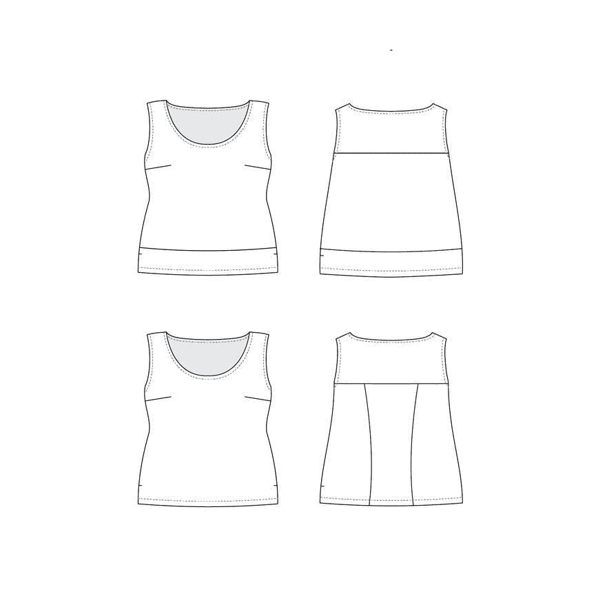 Cashmerette Sewing Patterns - Springfield Top Pattern - Default - gatherhereonline.sbs