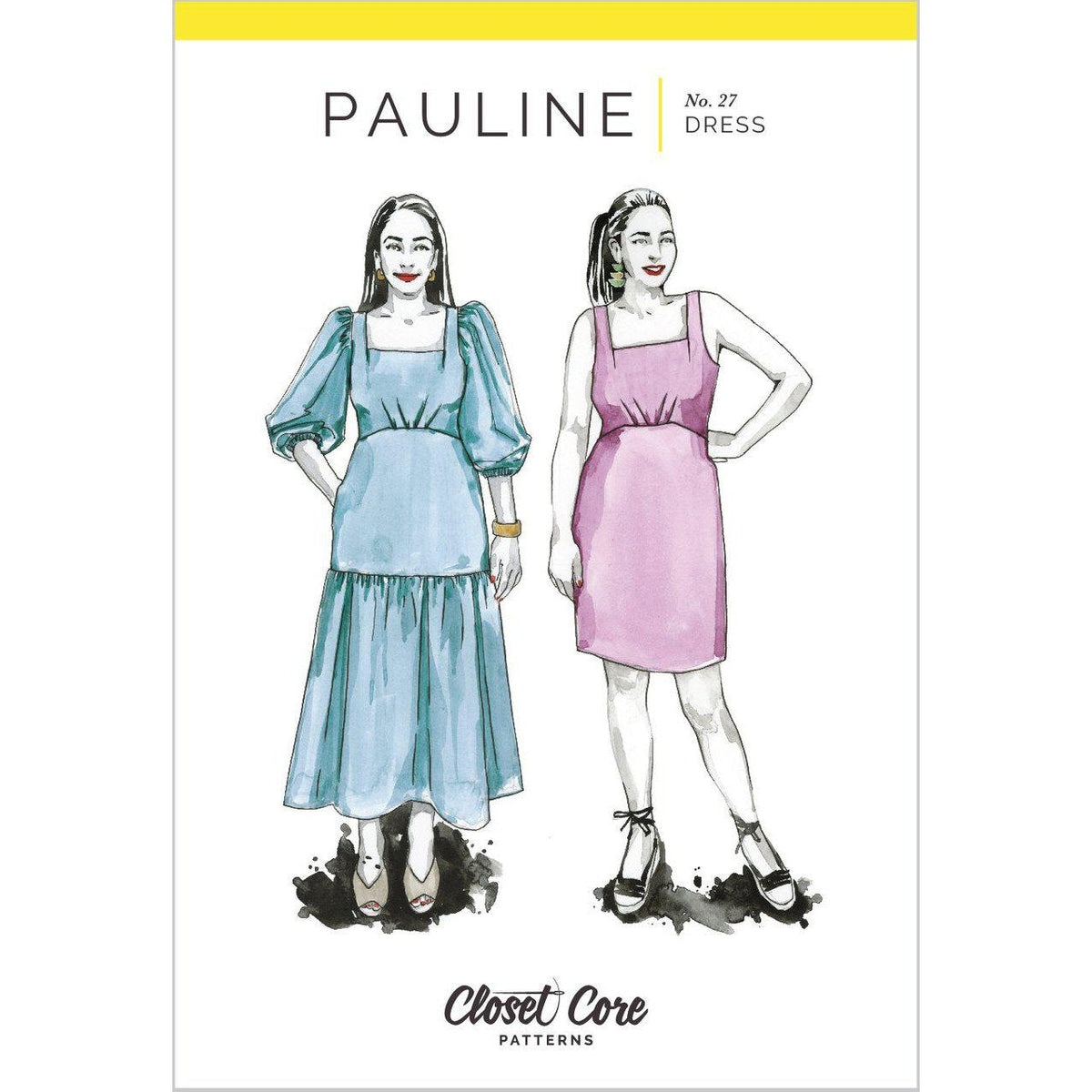 Closet Core Patterns-Pauline Dress Pattern-sewing pattern-gather here online